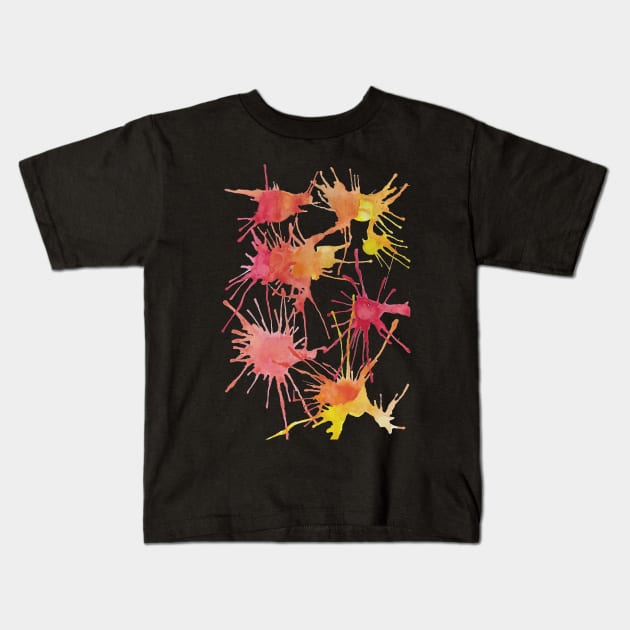 Citrus Splash Doodle Kids T-Shirt by Red Wolf